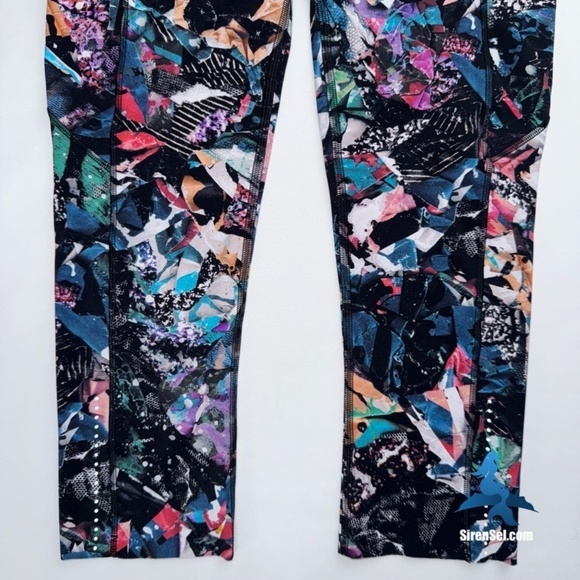 1061 lululemon Fast & Free Crop II *Nulux 19" - Size 4 - Color Crush Multi - Picture 5 of 15